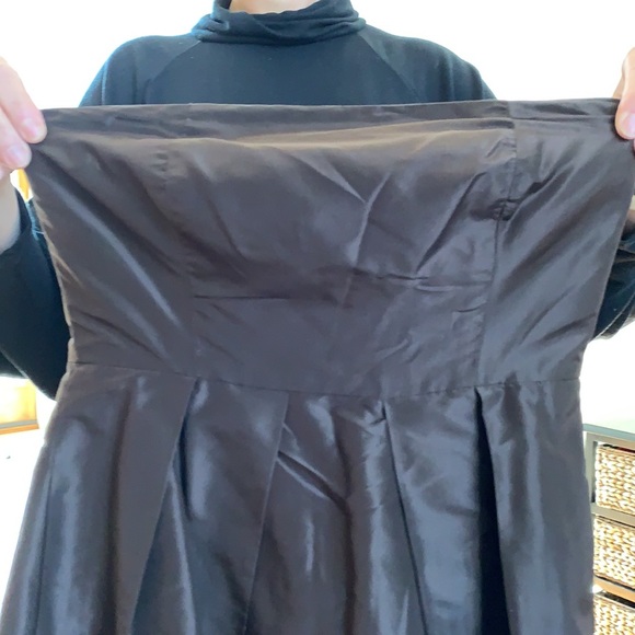 J Crew Brown Strapless Hoco Dress - Picture 3 of 4